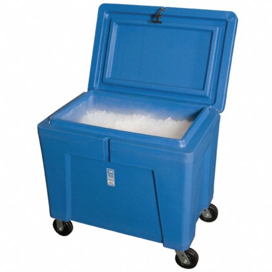 POLAR TECH Dry Ice Transport Cooler, 11 cu ft, Blue Plastic - 12G121 ...