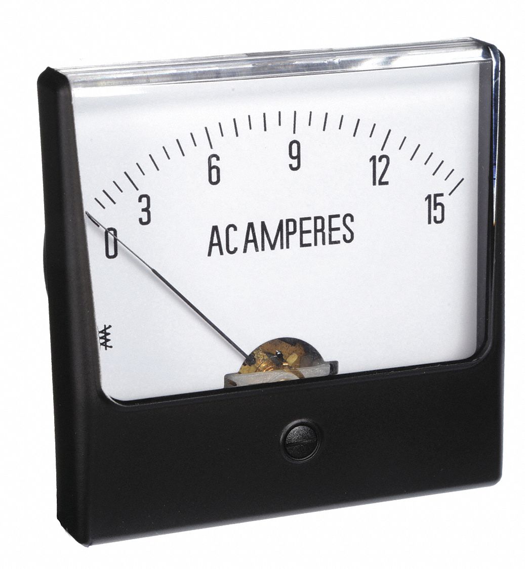 ANALOG PANEL METER,AC CURRENT,0-15