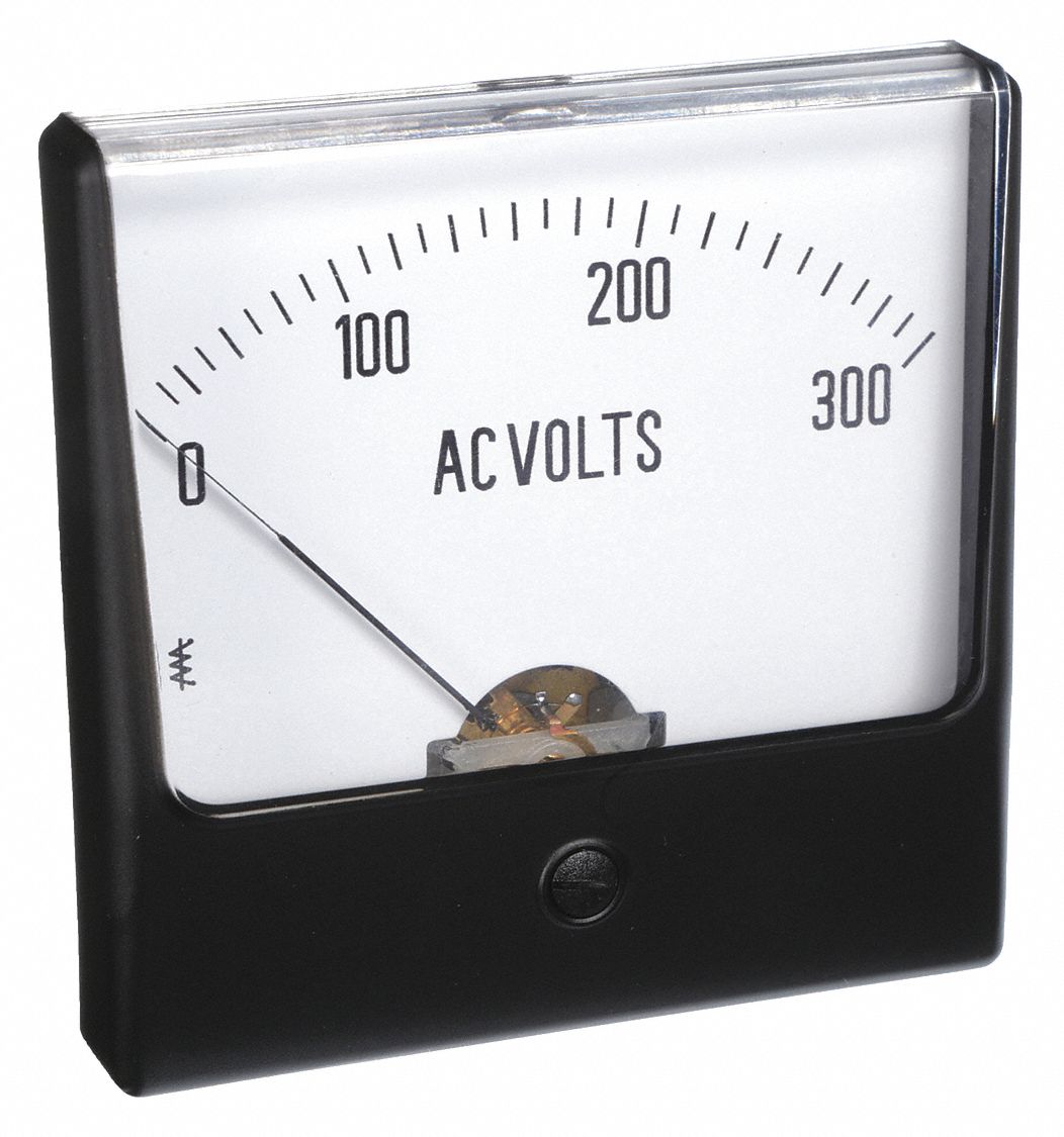 ANALOG PANEL METER,AC VOLTAGE,0-300