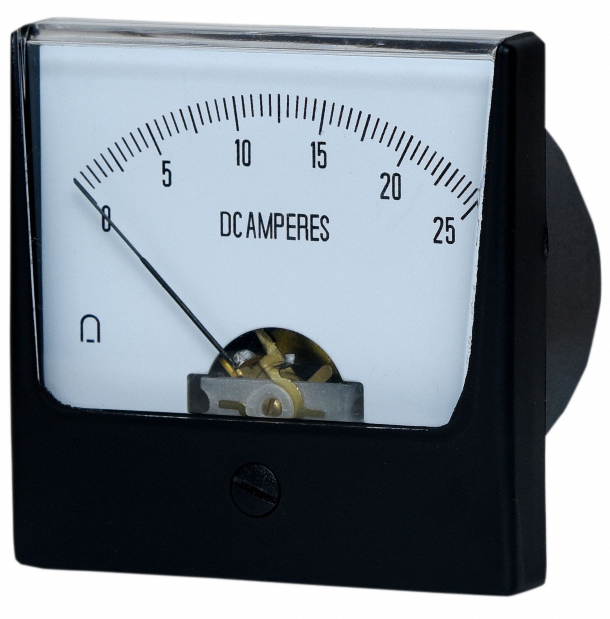 GRAINGER APPROVED Analog Panel Meter, DC Current, 025 DC A 12G419