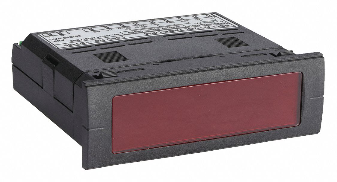 Digital Panel Meter: 1, 999 Display Span - Max, 85 V AC – 250 V AC, 12G485, 1, 999
