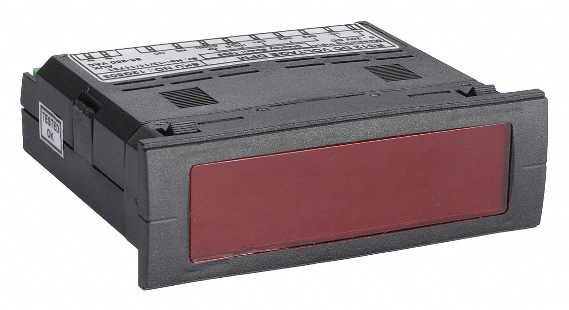 Digital Panel Meter: 1, 999 Display Span - Max, 85 V AC – 250 V AC, 12G503, 1, 999