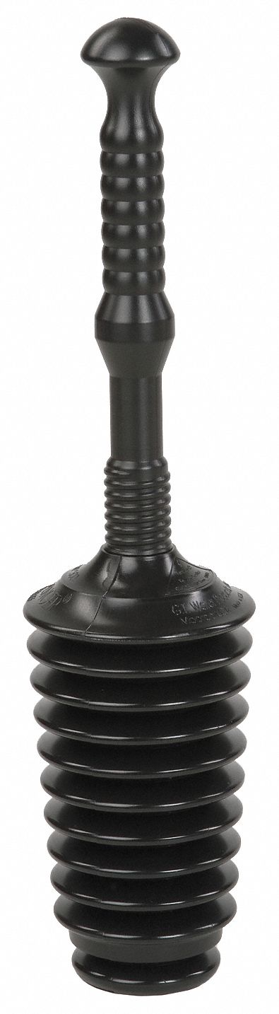 ACCORDION FLANGE PLUNGER, ACCORDION FLANGE, PLASTIC, 11¼ IN HANDLE L, PLUNGER