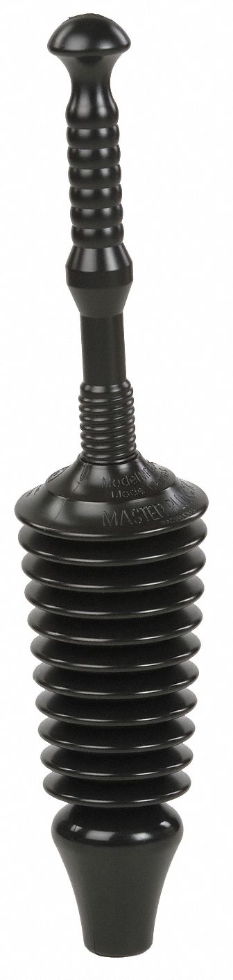 ACCORDION FLANGE PLUNGER, ACCORDION FLANGE, PLASTIC, 11¼ IN HANDLE L, PLUNGER