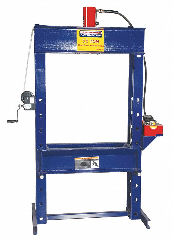 Hydraulic Press: Air, H-Frame, 55 ton