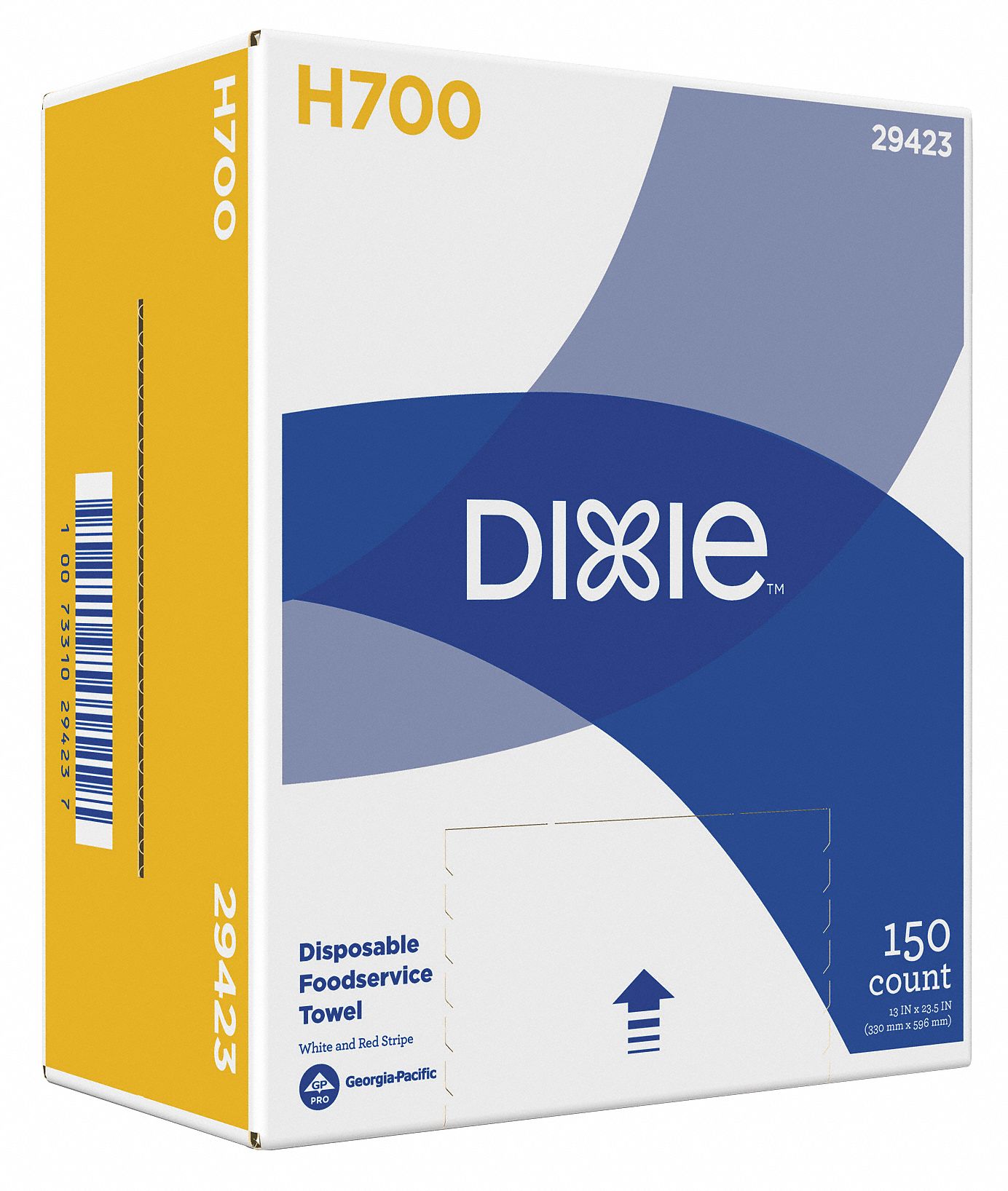 Dry Wipe 13 x 23-1/2 Red/White 29423