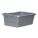 CROSS STACKING CONTAINER, 25 IN X 15½ IN X 8¾ IN, GREY, INCLUDES LID, STACKABLE