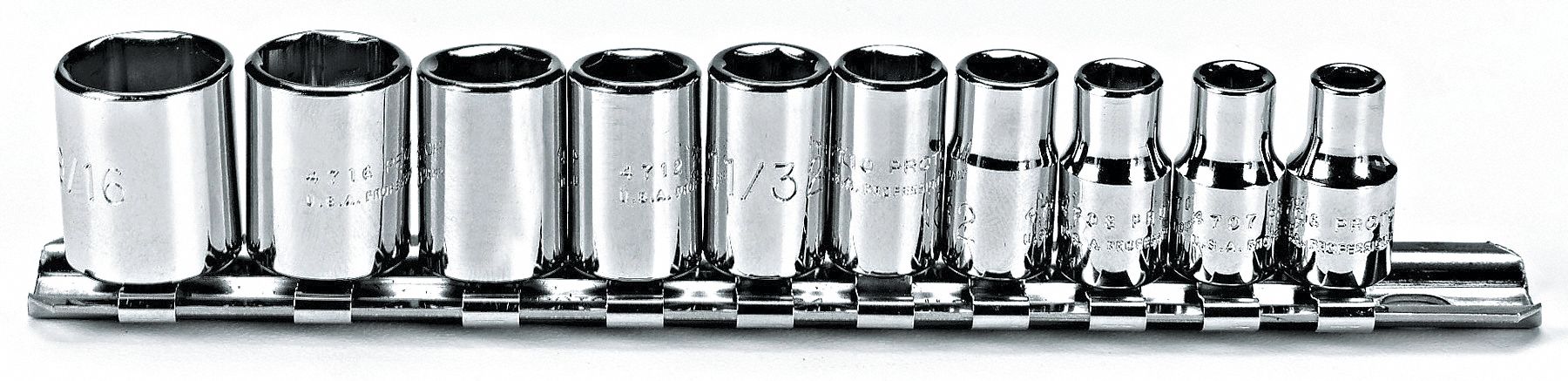 JEU DE 10 DOUILLES 6PT PR 1/4PO
