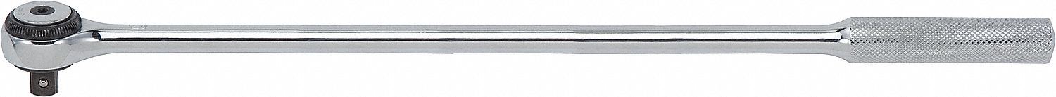 HAND RATCHET, 15 IN, CHROME, 1/2 IN