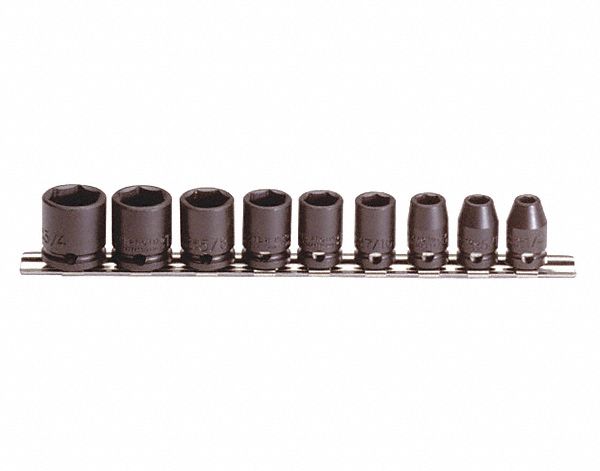 SET SOCKET IMPACT 3/8DR 9PC STD