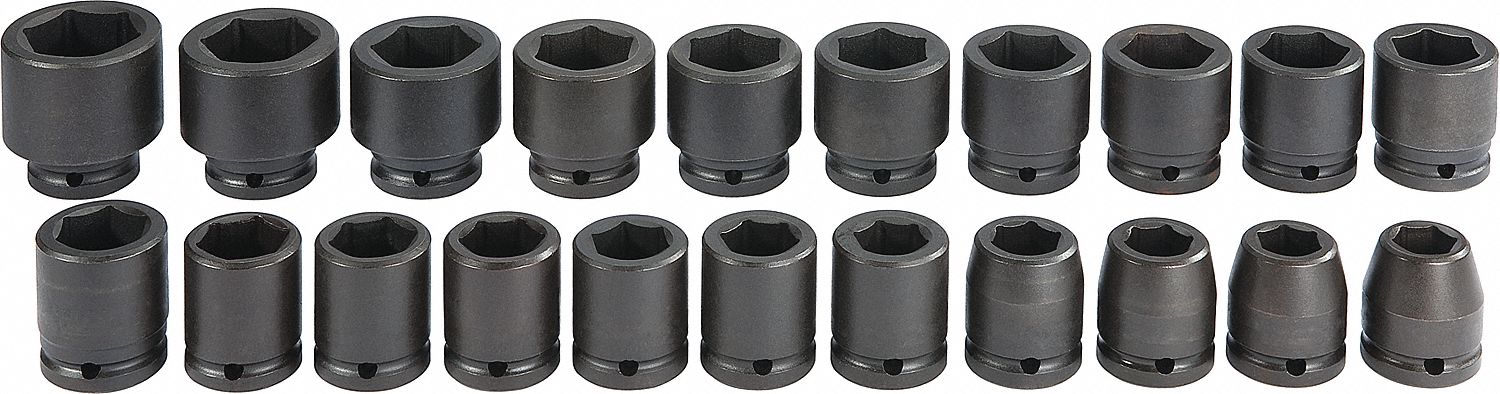 21PC 3/4DR IMPACT MM SET 19-41 6PT