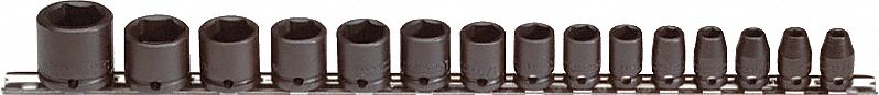 SET SOCKET IMPACT 3/8DR 15PC ST