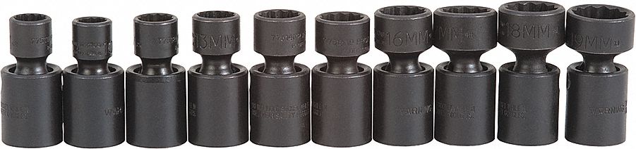 SET SOCKET 10PC 3/8DR 12PT