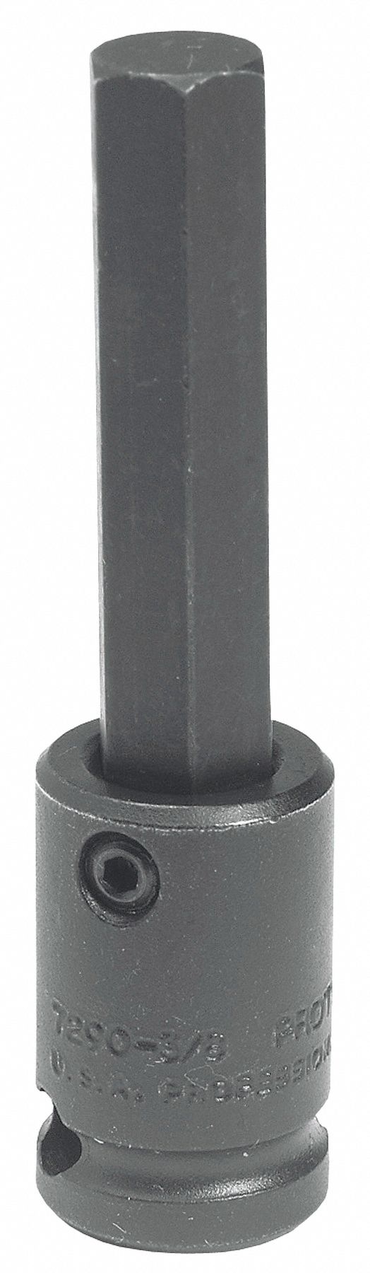 SOCKET IMPACT HEX BIT 3/8 DR 3/