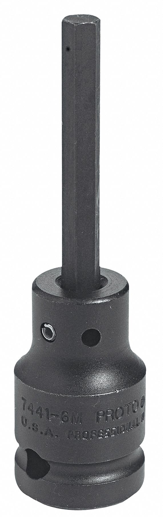 SOCKET IMPACT HEX BIT 1/2 DR 17