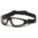 LUNETTES DE PROTECTION ÉTANCHES, TRADITIONNELLES, NYLON/PC, ANTIBUÉE, NOIR/TRNSP, CSA