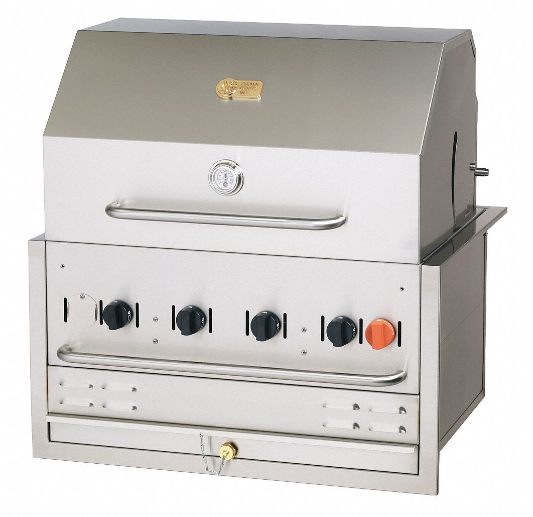 12H001 - Built-In Grill Natural Gas 4 Burners
