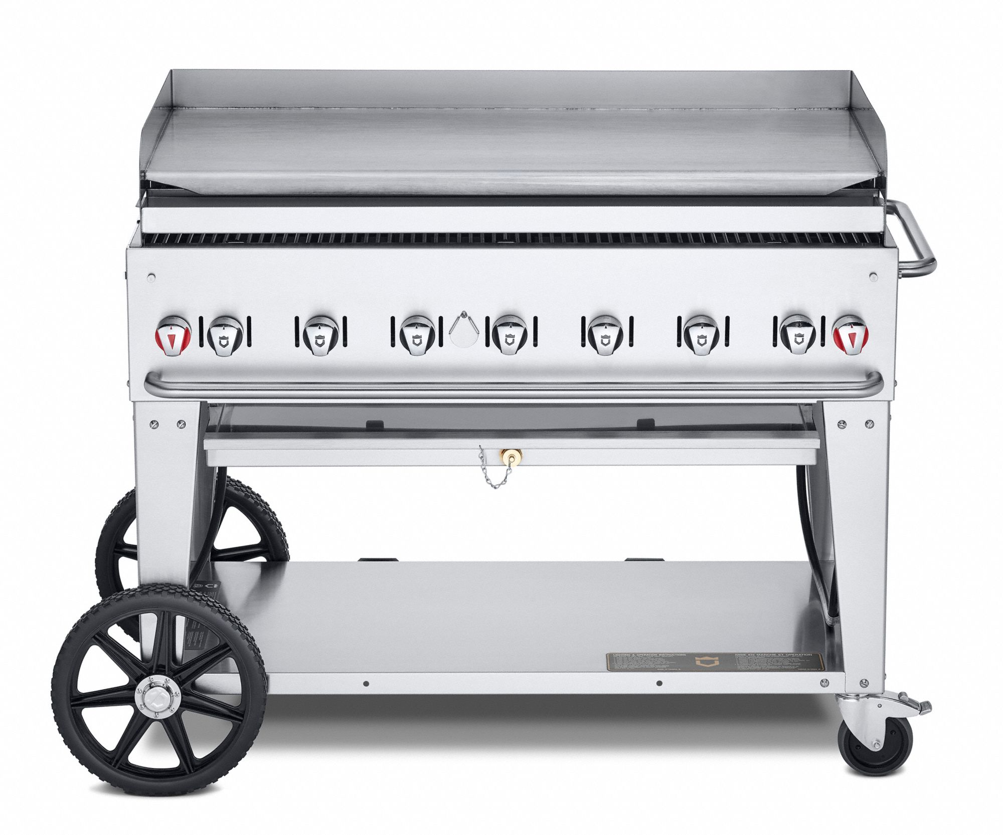 Propane, 6 Burners, Portable Gas Griddle 12H024MG48 Grainger