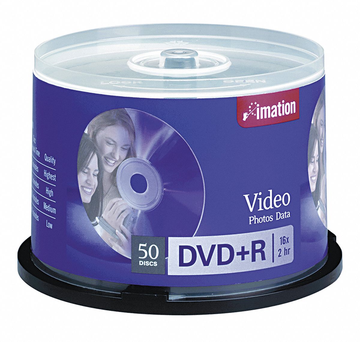 IMATION DVD+R Disc, 4.70 GB Capacity, 16x Speed - 12H185|IMN17343 ...
