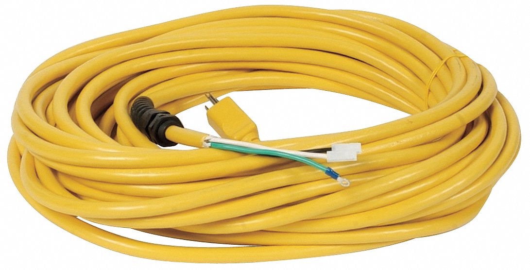 CORDON ALIMENTATION,14/3,75 PI,JAUNE