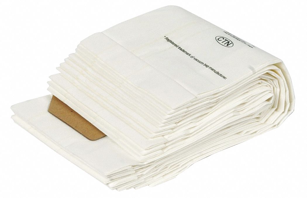 TENNANT, For 4VDW9/4VDX1/4VDX2/4VDX3, 10, Paper Filter Bags 12H323