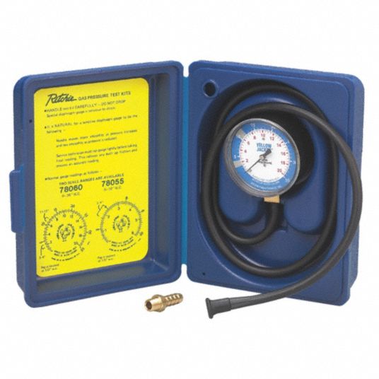 Yellow Jacket 78060 Complete Test Kit - 0-35 W.C. Manifold Gauge Set
