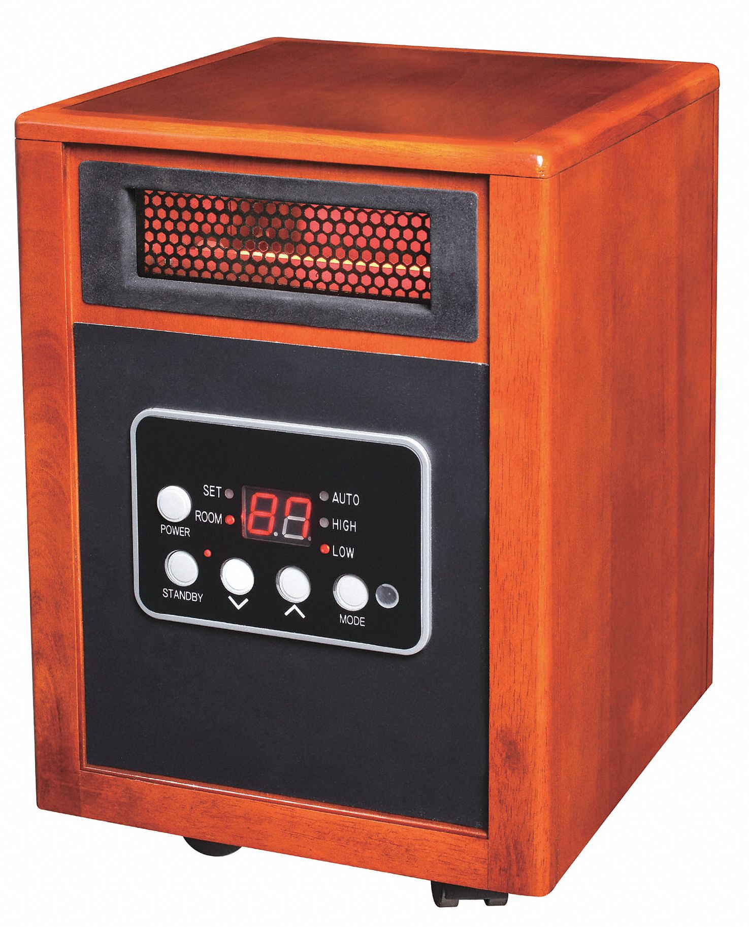 GRAINGER APPROVED Desk and Floor, Portable Electric Heater, 1500W, 120V ...