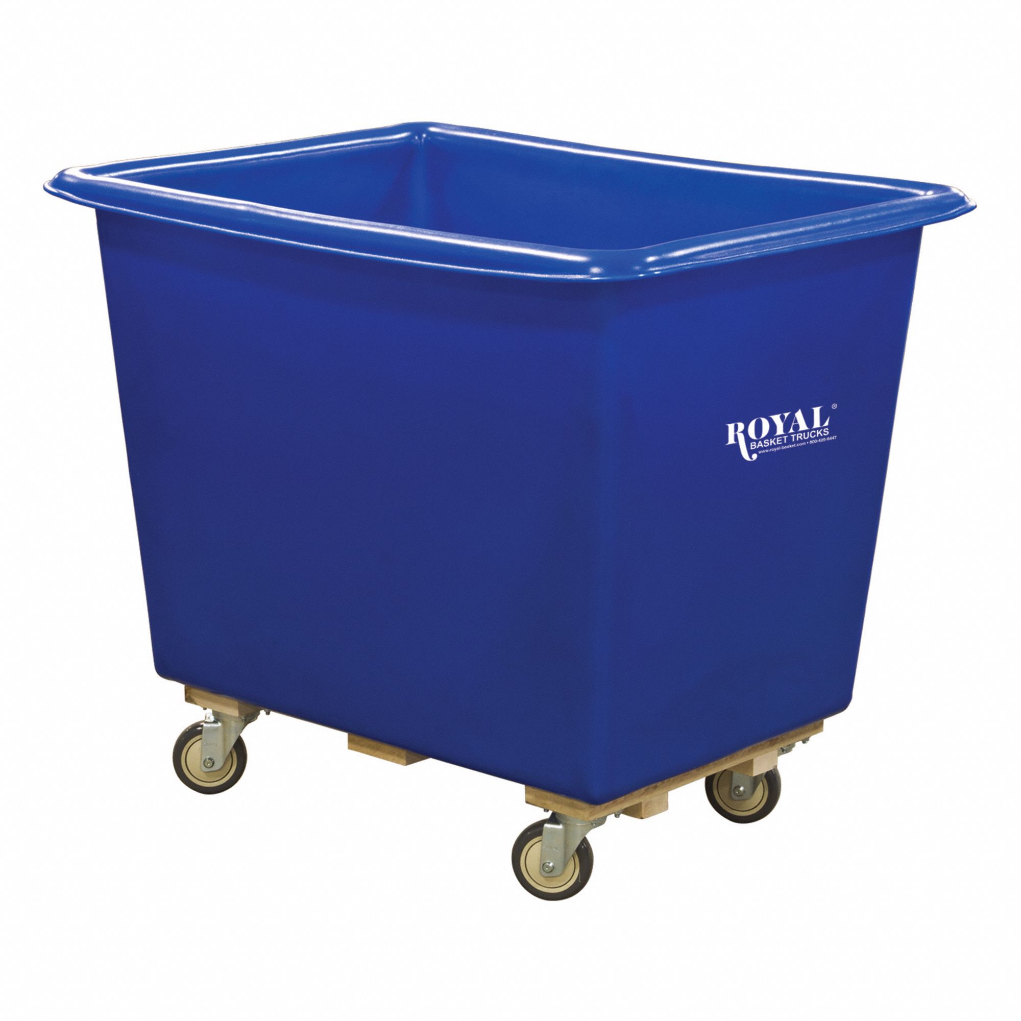 BASKET TRUCK, 10 BU, LD CAP 800 LB, BLUE, 36 X 24 X 31 1/2 IN, POLYETHYLENE/HARDWOOD