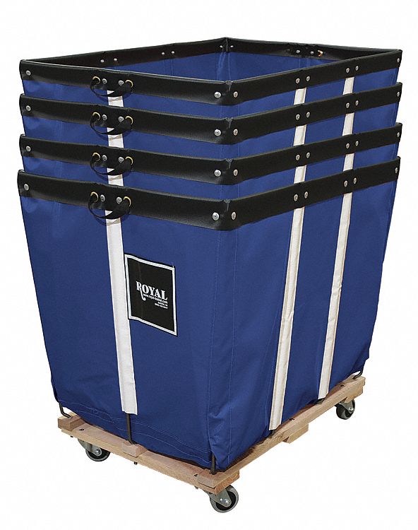 Basket Truck,12 Bu. Cap.,Blue,36 In. L