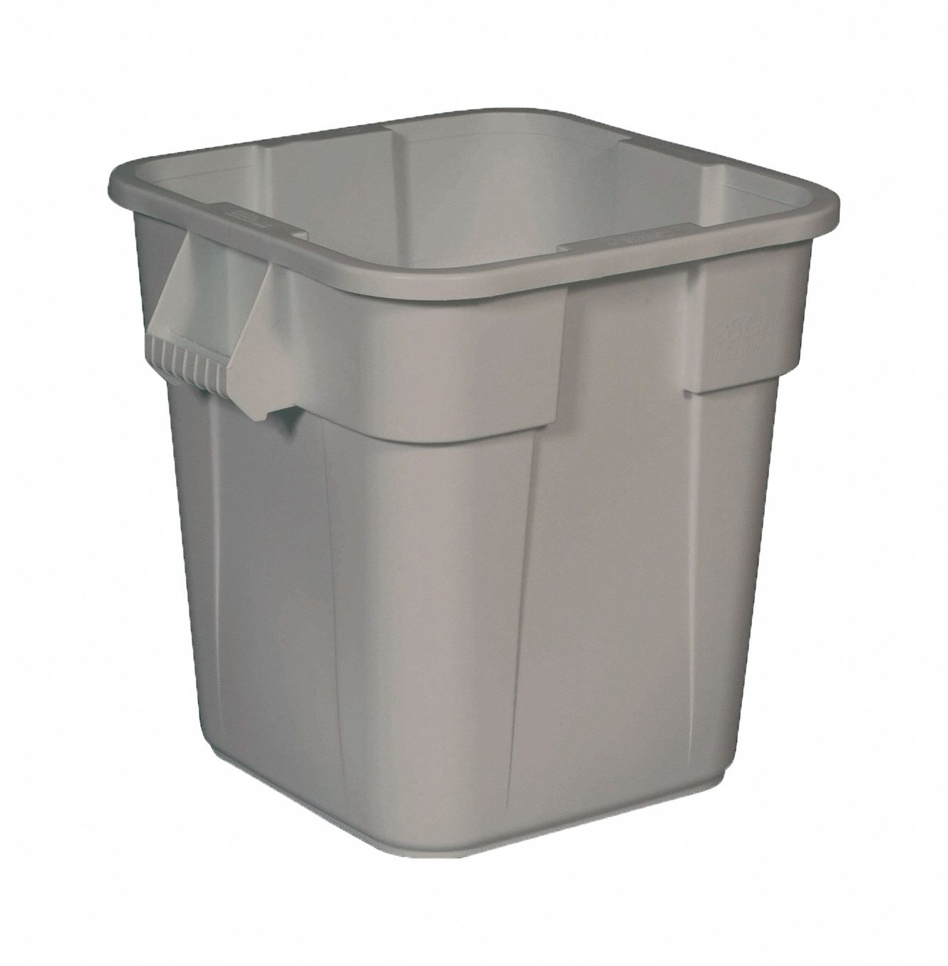 POUBELLE CARREE BRUTE 28GAL GRIS