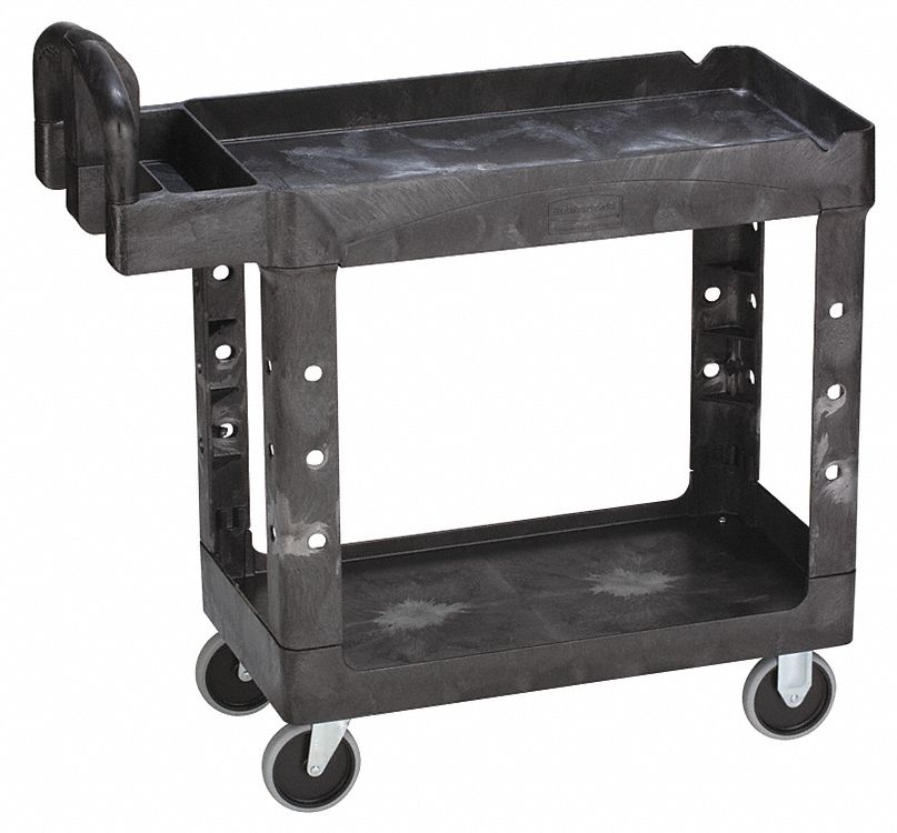 UTILITY CART, 18 IN W X 33¼ IN H X 39 IN L, 500 LB LOAD CAPACITY, 5 IN WHEEL DIAMETER, ERGONOMIC HANDLE