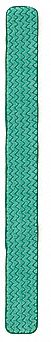 HALL DUSTING PAD, HIGH-PILE, REUSABLE, HOOK AND LOOP BACK, GREEN, 48 IN., MICROFIBRE