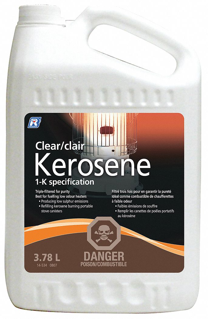 KEROSENE FUEL, TRIPLE-FILTERED, 1-K GRADE, BOTTLE, 3.78 LITRES