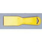 PUTTY KNIFE, FLEXIBLE BLADE, 1 EDGE, COMMON HANDLE, YELLOW, 3 1/2 X 1 9/16 IN, POLYSTYRENE PLASTIC