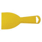 PUTTY KNIFE, COMMON HANDLE, 1 EDGE, YELLOW, 7 IN, 3 1/8 IN, POLYSTYRENE PLASTIC