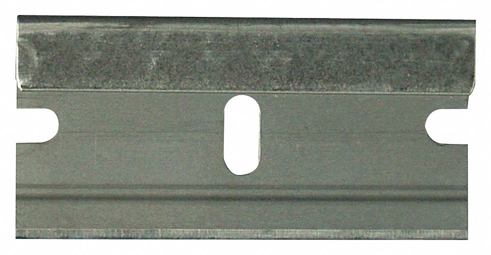 REPLACEMENT BLADES, FOR SCRAPER, 1 X 1 1/2 IN, 0.009 IN THICK, STEEL/AL, PK 5