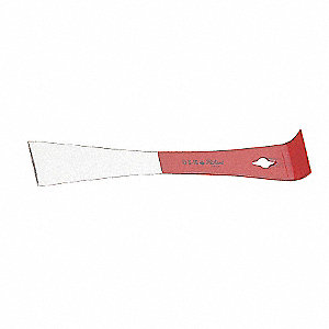 LEVEL BAR SCRAPER, TEMPERED BLADE, RED/SILVER, 8 X 1 1/2 IN, HIGH CARBON TEMPERED STEEL