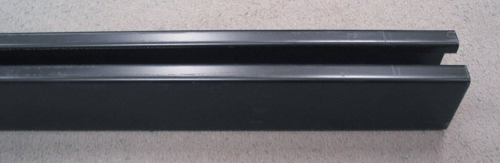 BOX TRACK, 33, BLACK, 13 GAUGE, 8 FT, STEEL