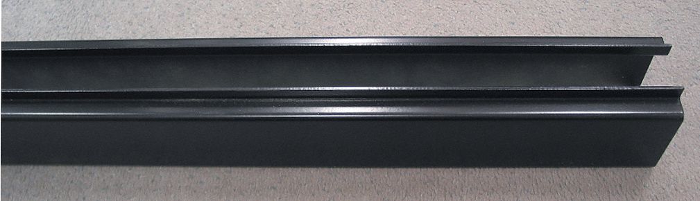 BOX TRACK, 333, BLACK, 10 GAUGE, 10 FT, STEEL