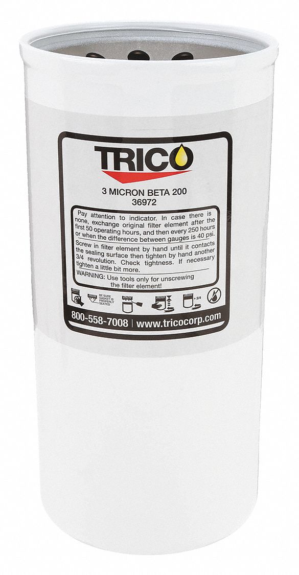 Hydraulic Filter Element: 60 gpm Max Flow Rate, 120 psi Max Pressure, Fiberglass