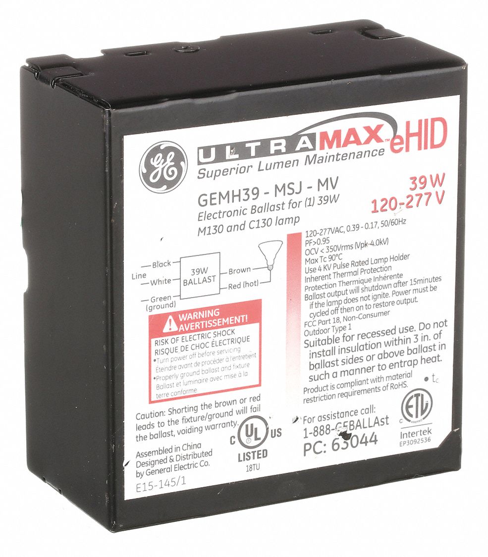 HID Ballast, Ballast Start Type Pulse, ANSI Code M130/C130, Metal
