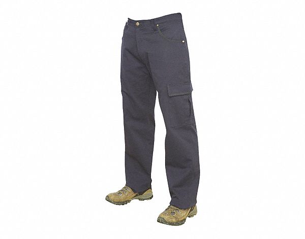 MEN'S 6010 WORK PANTS, BLACK, 36 X 32 IN, REGULAR FIT, ZIPPER, COTTON/SPANDEX FLEX