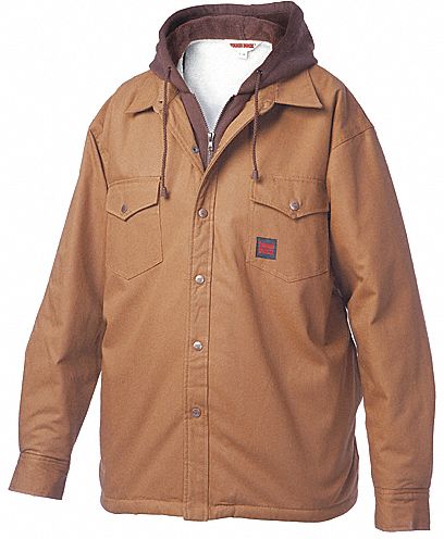 tough duck sherpa lined fleece shirt