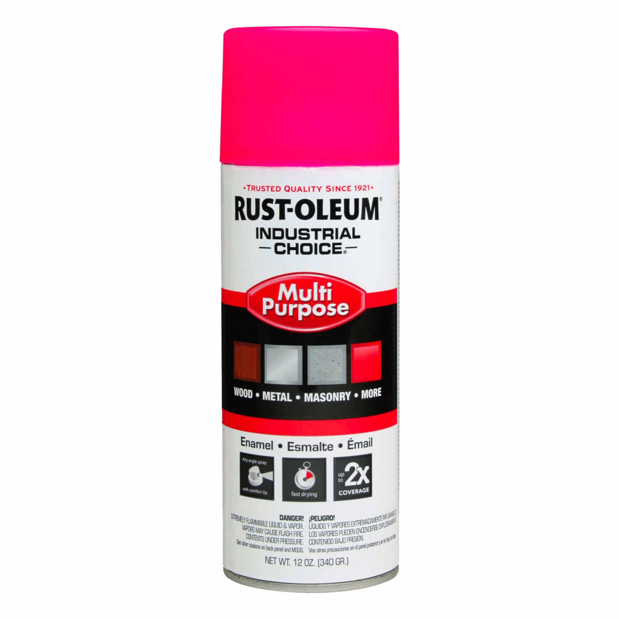 PAINT AEROSOL FL PINK 12OZ CAN