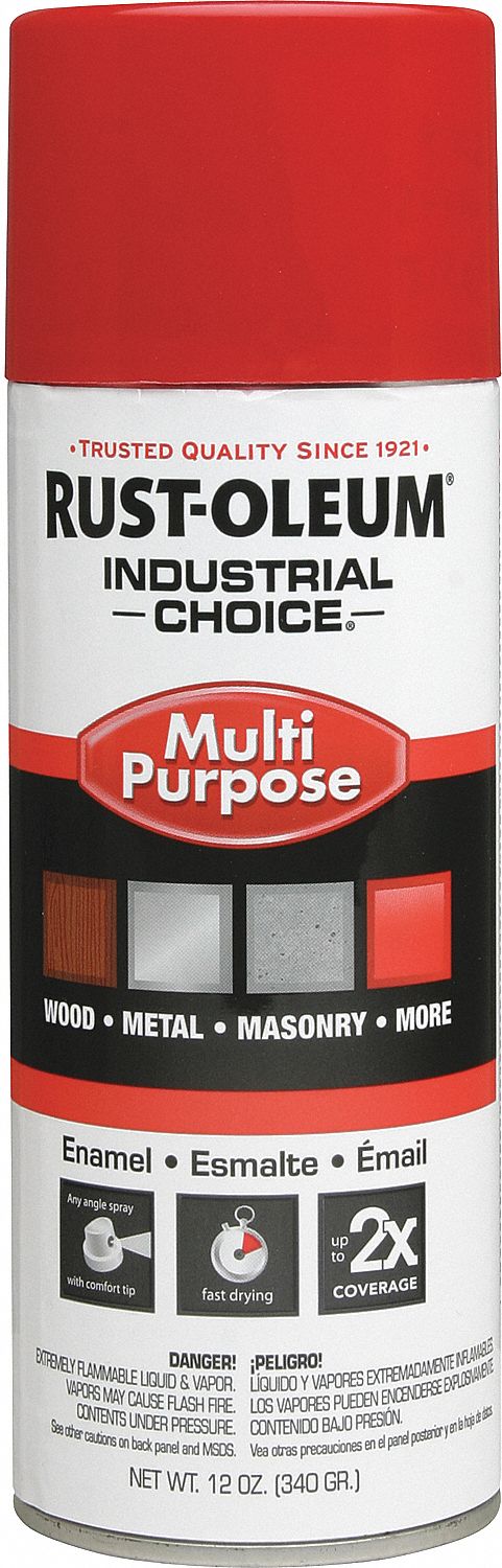 RUST-OLEUM PAINT AEROSOL SAFETY RED 12OZ - Spray Paints - RLM1660830