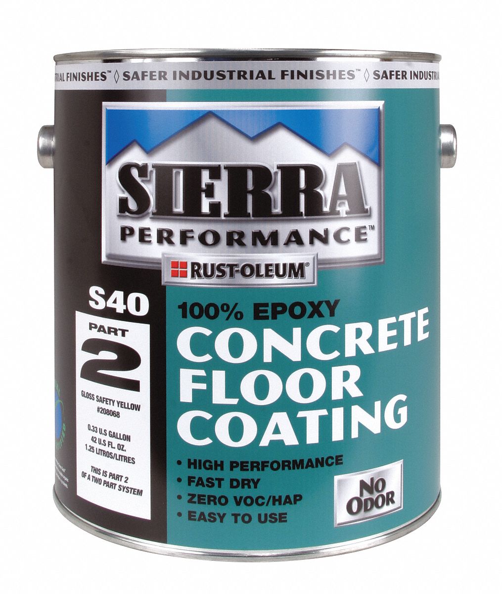 Rust Oleum Paint S40 Wb Epoxy Safety Yellow Ba Floor Coatings