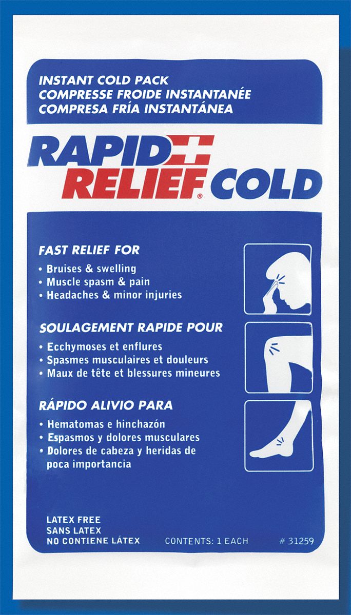 RAPID AID ICE PACK INSTANT 5INX9IN - First Aid Ice Packs and Thermal Wraps  - RPD31259-24