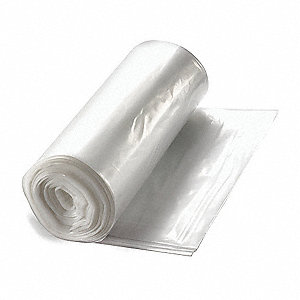 CONTAINER LINERS, CLEAR, 30X38 IN, 13 MICRON, 10-26 GAL, HDPE, CA 500