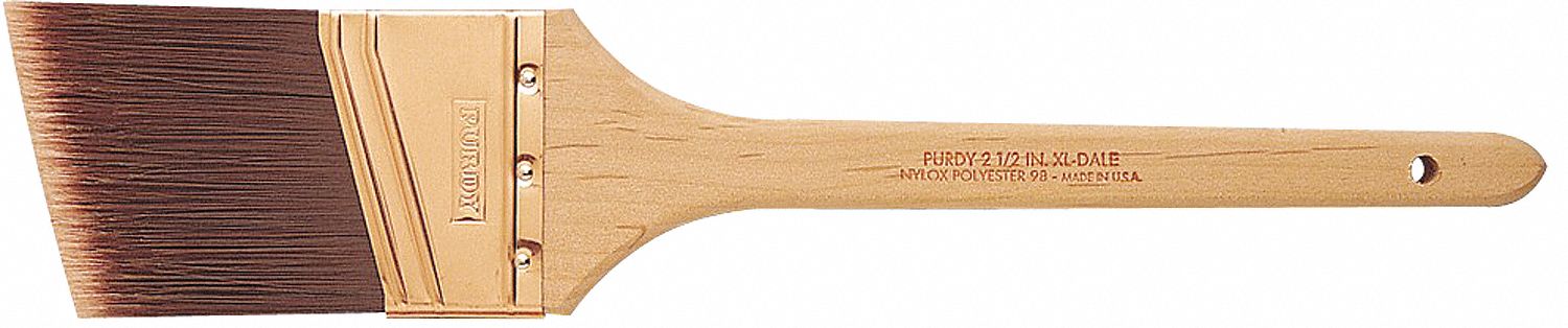 PINCEAU, ANGLE, PINCEAU 2 11/16 POL ET DE 1/2PO D'ÉPAISSEUR, POLYESTER/NYLON/CUIVRE/BOIS