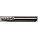 CARBIDE BURR, CYLINDER, STOCK REMOVE, CONE SHAPE, FR TYPE, SL1DC, 1/4 X 5/8 IN, HARDENED STEEL